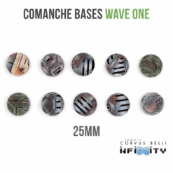 Comanche Bases Wave One 10 Comanche Bases Wave One -Warsenal Comanche bases wave one 25mm
