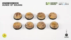 Bases - Dunes Of Bourak, Round 25mm (x8)
