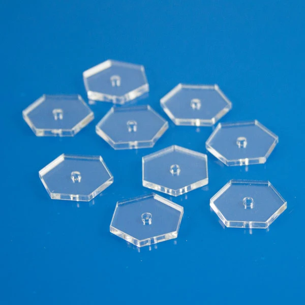 Clear Hex Flight Bases 3 Clear Hex Flight Bases