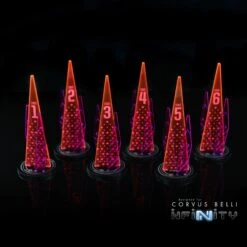 Acrylic Sci Fi Objectives 6 Pack 17 Acrylic Sci Fi Objectives 6 Pack -Warsenal scifi objective num 2