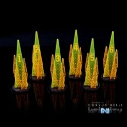 Acrylic Sci Fi Objectives 6 Pack 18 Acrylic Sci Fi Objectives 6 Pack -Warsenal scifi objective num 3