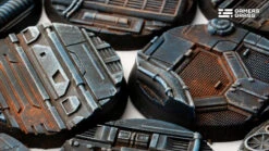 Bases - Spaceship Corridor, Round 40mm (x5) -Warsenal spaceship corridor round40 detai